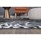 World Rug Gallery Contemporary Modern Floral Flowers 2'x10' Gray 108D.GRAY2X10 - alternate 4